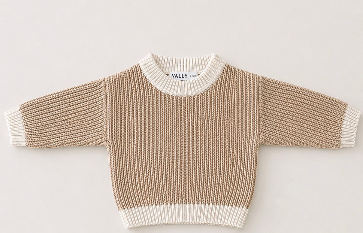 Oat knit sweater
