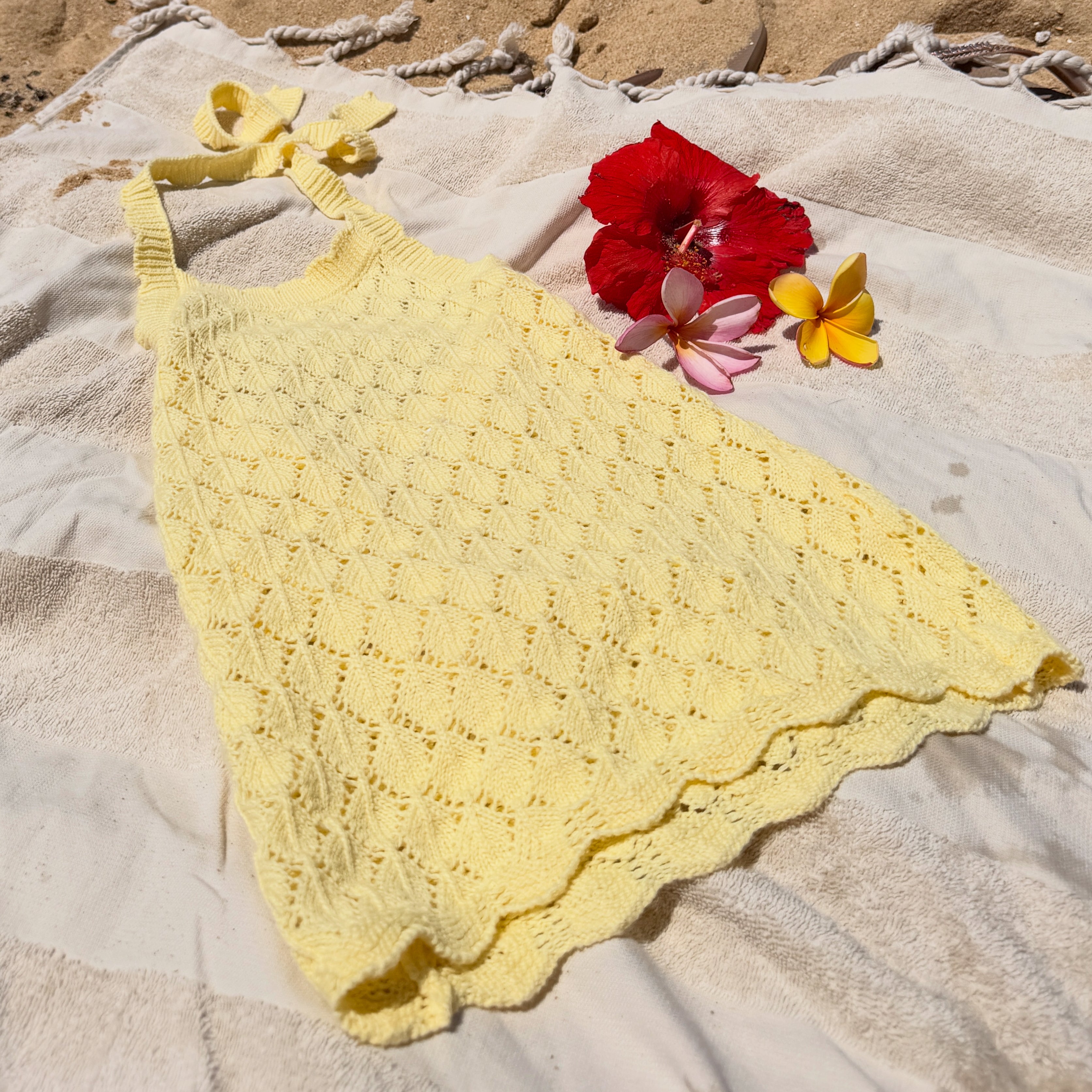 Sophia knit dress- lemon