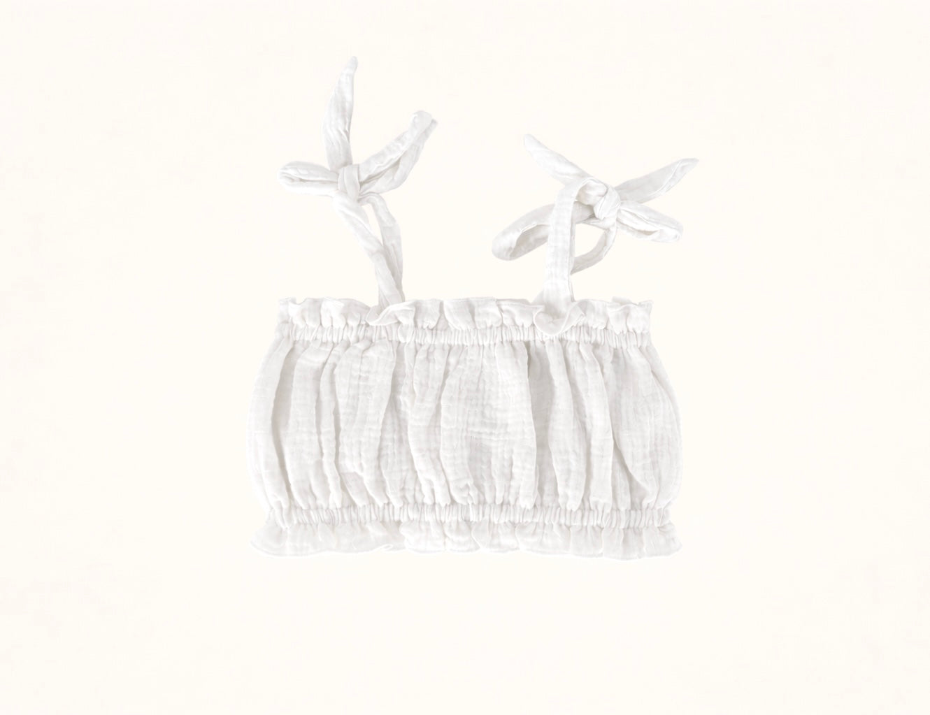 Lola crop- white