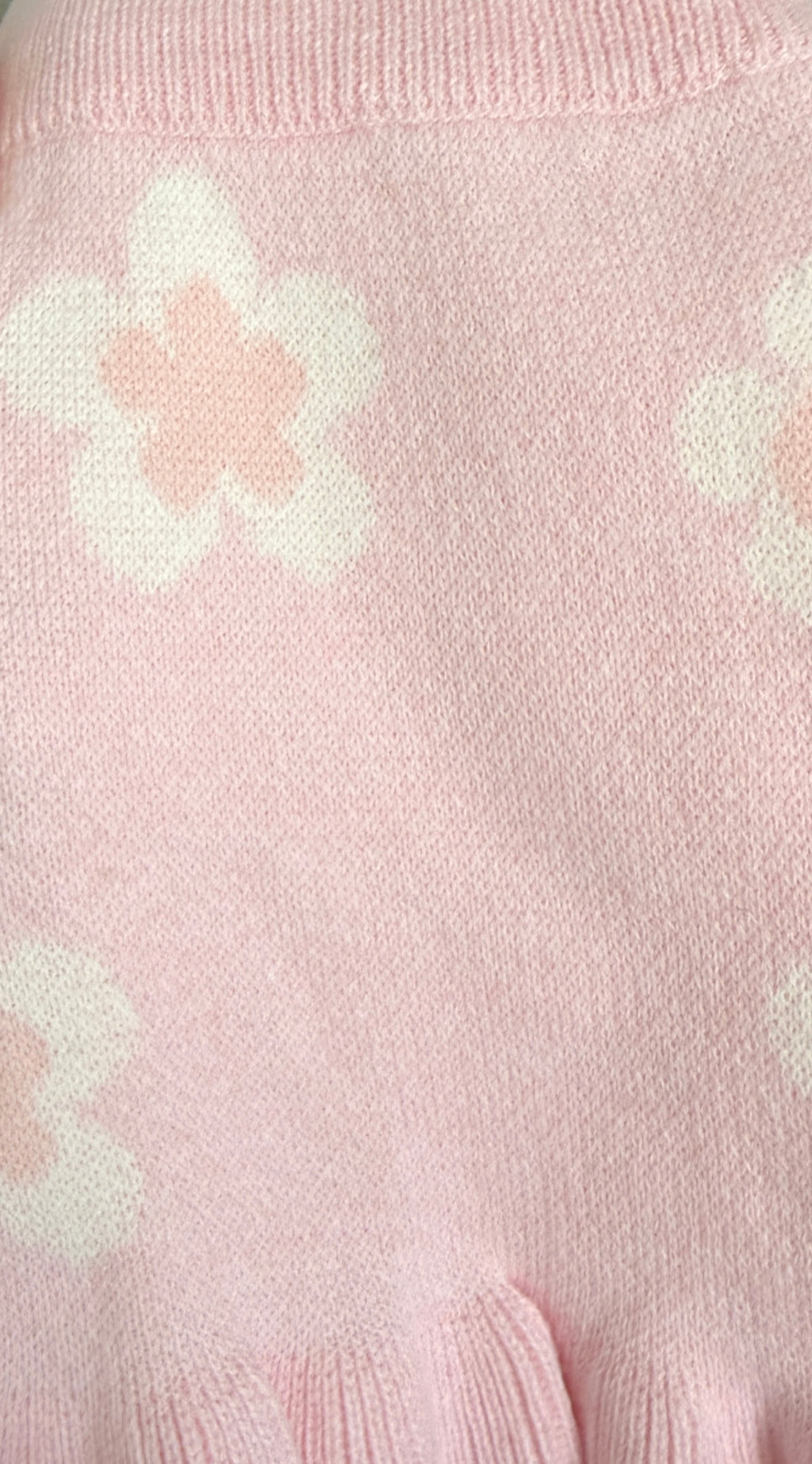 Posy knit set- blush pink