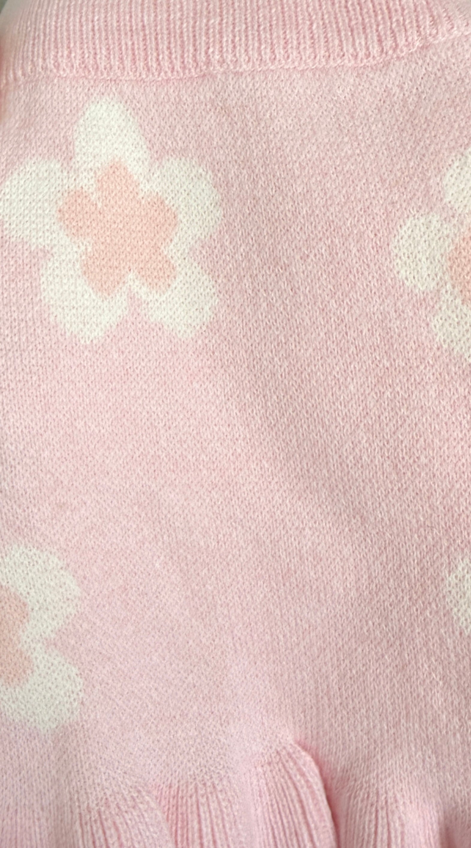 Posy knit set- blush pink