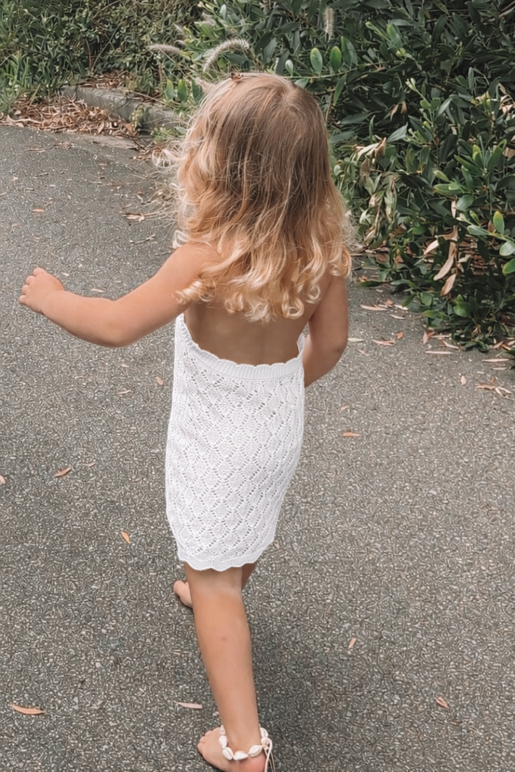 Sophia knit dress- white