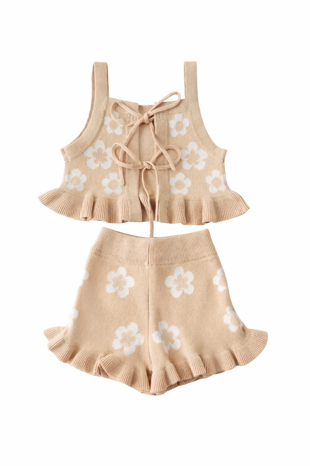 Posy knit set- beige